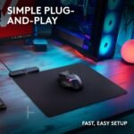 Logitech G POWERPLAY 2 Wireless Charging Mouse Pad for Compatible Gaming Mice, 34.5 X 28.4 cm (13.5 x 11.2 inches), 3.5 mm Height, for PC/Mac - Black - Image 4