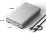 Avolusion PRO-G2 10TB USB 3.2 Gen 2 (10Gbps) External Hard Drive for Windows/MacOS (Silver) - Image 3