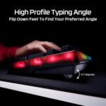 HyperX Origins 2 1800 – Gaming Keyboard, PC, Swappable Housing, Hotswap Switches, High Profile, 1800 Layout, 8k Polling, Adjustable Angle, Mechanical Switches - Image 7