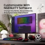HyperX Origins 2 1800 – Gaming Keyboard, PC, Swappable Housing, Hotswap Switches, High Profile, 1800 Layout, 8k Polling, Adjustable Angle, Mechanical Switches - Image 9
