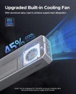 ORICO 40Gbps M.2 NVMe SSD Enclosure with Built-in Cooling Fan, Aluminum External NVMe Case Supports M Key PCIe 4.0 Drive, Compatible with Thunderbolt 3/4, USB4/3.2/3.1/3.0 Interface- CNM2 - Image 4