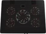 Mars Gaming MNBC2 Laptop Cooling Pad (Up to 17.3 Inches, 5 Fans, Red LED, 2x USB 2.0, Black) - Image 4