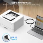Cable Matters 3-Pack USB Printer Cable - 6ft, USB A to B Cable, Compatible with Printer, External Hard Drive, Audio Interface, Scanner, MIDI Controller, MIDI Keyboard, Black - Image 3