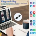 2K Webcam for PC,Streaming Computer Camera with Fill RGB Lights,Autofocus Webcam with Microphone and Cover,Plug-Play USB Web cam for Desktop Computer,Meeting,Gaming,Video Calling - Image 7