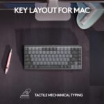 Logitech MX Mechanical Mini for Mac Wireless Illuminated Keyboard, Low-Profile Performance Switches, Tactile Quiet Keys, Backlit, Bluetooth, USB-C, Apple, iPad - Space Grey - Image 3