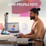 Logitech MX Mechanical Mini for Mac Wireless Illuminated Keyboard, Low-Profile Performance Switches, Tactile Quiet Keys, Backlit, Bluetooth, USB-C, Apple, iPad - Space Grey - Image 4