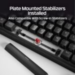 HyperX Origins 2 65 – Gaming Keyboard, PC, Swappable Housing, Hotswap Switches, High Profile, 65% Layout, 8k Polling, Adjustable Angle, Mechanical Switches - Image 5