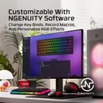 HyperX Origins 2 65 – Gaming Keyboard, PC, Swappable Housing, Hotswap Switches, High Profile, 65% Layout, 8k Polling, Adjustable Angle, Mechanical Switches - Image 10