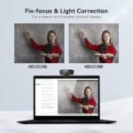 Redragon GW800 1080P PC Webcam with Built-in Dual Microphone, 360° Rotation - 2.0 USB Computer Web Camera - 30 FPS for Online Courses, Video Conferencing and Streaming - Image 6