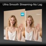 4K Webcam for PC, 4K Webcam with Remote Control and RGB Light, Autofocus Streaming Camera for PC/Mac, Plug and Play Computer Camera for Zoom/Skype/YouTube/Meeting - Image 4