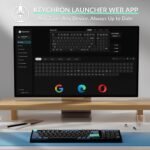 Keychron B35 Wireless Keyboard, 2.4 GHz/Bluetooth 96% Layout Keyboard with Numeric Keypad Silent Typing Launcher Support Ergonomic Angle Compatible with Mac Windows Linux - Image 5