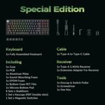 Keychron K8 HE TKL Wireless Mechanical Keyboard Hot Swappable Hall Effect Magnetic Switches 2.4 GHz/Bluetooth/Wired QMK/VIA Custom RGB Backlit Aluminum for Mac Windows Linux-Black - Image 6