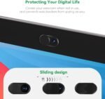 CloudValley Webcam Cover Slide[2-Pack], 0.023 Inch Ultra-Thin Metal Web Camera Cover for Macbook Pro, iMac, Laptop, PC, iPad Pro, iPhone 8/7/6 Plus, Protect Your Visual Privacy [Black] - Image 6