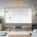 nuphy Air75 V3 Hot Swappable Wireless Mechanical Keyboard, 84 Keys 75% Custom Low Profile Keyboard with Knob, RGB Backlit, Gasket Mounted, Support Bluetooth/2.4GHz/USB-C,White-Brown Nano - Image 3