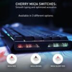 MX 3.1, Wired Mechanical Gaming Keyboard, Durable Aluminum Housing, RGB Lighting, Integrated Damping Mechanisms, USB-A, MX2A Silent RED Switches, Black - Image 4