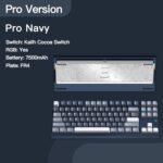 KEEBMONKEY WOBKEY Crush 80 Reboot CNC Aluminum 5-Second Quick-Release Triple-Mode Connectivity Mechanical Keyboard with Superior Acoustics (Pro Navy) - Image 3