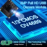 ELP 2MP High Speed USB Camera Module for Computer - 1080P Mini UVC USB2.0 Webcam Board CMOS OV4689 Video CCTV Industrial PC Camera for Laptop - High Frame Rate 260fps 120fps 60fps - Image 3