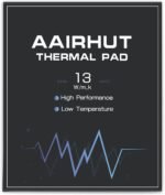Aairhut Thermal Pad 13W/mK [0.5~3mm], 120x120x1.5mm Silicone Cooling Pad GPU Non-Conductive Heat Resistance Extreme Odyssey Cover with Dual Self-Adhesive Films for Laptop/PS4/Macbook/RAM/Graphics - Image 2