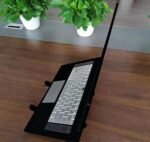 Adjustable Aluminum Alloy Laptop Stand,Foldable Notebook Computer Holder with Non-Slip Silicone pad,Ventilated Cooling Notebook Holder Stand for 10-15.6” Laptops, Tablets-Black - Image 2