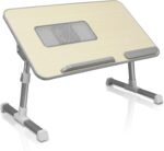 Aluratek (ACT01F) Adjustable, Foldable, Ergonomic, Laptop Cooling Table with Cooling Fan (Standing Desk, Sofa/Couch Tray, Floor) - Image 2