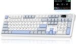 CORBOBO LINGBAO K108 Pro Wireless Mechanical Keyboard with Screen & Knob, Full Size Creamy Keyboard with Number Pad, 10000mAh Battery, PBT Keycaps, RGB Backlit, Hot-swappable Gaming Keyboards - Image 2