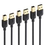 Cable Matters 3-Pack USB Printer Cable - 6ft, USB A to B Cable, Compatible with Printer, External Hard Drive, Audio Interface, Scanner, MIDI Controller, MIDI Keyboard, Black - Image 2