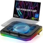 Cooling Pad for Acer Nitro 5 AN515-58 AN517-42 Gaming Laptop Cooler with Powerful Turbo Cooling Fan Can Fast Cooling CPU+GPU 40°C,Variable Speed,6 RGB Light 3 USB-A - Image 2