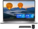Dell 15 15.6" FHD Business Laptop, Intel Core i7-1355U, 32GB RAM, 2TB Storage(1TB SSD+1TB Docking Station Set), Intel UHD Graphics, Backlit Keyboard, Number Pad, Webcam, Wi-Fi 6, Win 11, Silver - Image 2