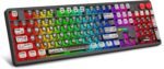 E-YOOSO Wireless Mechanical Keyboard Creamy, Bluetooth/2.4GHz/USB-C Wired, Hot Swappable Pre-Lubed Linear Switches, RGB Backlit, Cyber Mecha Style, Full Size Custom Gaming Keyboard for PC/Mac - Image 2