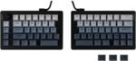 EPOMAKER Split70 Wireless Ergonomic Keyboard with QMK/VIA and Knob, Mechanical Gaming Keyboard with RGB, Hot-Swap, Creamy Linear Switch, PBT Keycap, Mac Modifier, Gasket, 70% Split Layout (Black) - Image 2