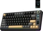 EPOMAKER X Aula EA75 MAX Wireless Gaming Keyboard with Screen & Knob, 5000mAh, Hot-Swap, Lubed Switches, RGB Backlit, Creamy Gasket, 75% Mechanical Keyboard (Black, Ice Vein Switch) - Image 2