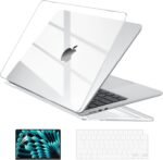 EooCoo Case Compatible with MacBook Air 15 inch M5 2026 2025-2023 Release M4 M3 M2 Model A3448 A3241 A3114 A2941, Plastic Hard Shell Case & Keyboard Cover & Screen Protector, Crystal Clear - Image 2