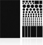 FLANCCI LED Light Blocking Stickers, Light Dimming Filters, (2 Sheets) Dimming Sheets for Routers, LED Covers Blackout, Dimming 50% ~ 80% of LED Lights, (2Sheets = 1 Cut Out + 1 Uncut) - Image 2