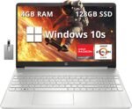 HP 15.6" FHD Laptop Computer, AMD Athlon Silver 3050U, AMD Radeon Graphics, 4GB DDR4 RAM, 128GB SSD, Windows 10 S, HD Webcam, HDMI, Office 365, Silver, 32GB Hotface USB Card - Image 2