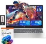 HP Pavilion 15.6" FHD IPS Anti-Glare Laptop, Intel i5-1235U, 32GB RAM, 2.16TB Storage(2TB SSD + 160GB Docking Station Set), Iris Xe Graphics, Num Pad, HD Webcam, Wi-Fi 6, Windows 11 Pro, Silver - Image 2