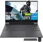 HP Victus 15.6" 144Hz FHD Gaming Laptop, Intel i5-13420H, 16GB RAM, 1TB PCIe SSD, NVIDIA GeForce RTX 4050, Backlit Keyboard, WiFi 6, Webcam, Win 11, Mica Silver, 256GB Docking Station Set - Image 2