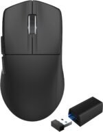 HUO JI E-YOOSO Wireless Gaming Mouse, 8KHz Polling Rate, 50–45000 DPI Adjustable, Bluetooth/2.4G/USB-C Wired, Ultralight 50g, 5 Programmable Buttons, Rechargeable, for PC/Mac/Linux/Xbox – Black - Image 2