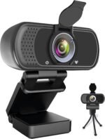 HZQDLN 1080P Webcam with Microphone, HD Webcam Web Camera with Tripod Stand, Widescreen USB Computer Camera, Streaming Mic Web cam for Online Calling/Conferencing,Facetime/YouTube Desktop Laptop PC - Image 2