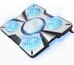 IMMOENUC Laptop Cooling Pad with 5 Fans & Peltier Device Ultra-Quiet Semiconductor Panel Cooler Stand, Adjustable Speed + Stand for 13-19 Inch Laptops (MacBook/Dell/HP) Fast Cooling Notebook - Image 2