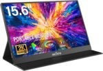 InnoView Portable Monitor 15.6" 2K QHD 100% sRGB with Protective Sleeve, Built-in Speaker USB C Standard HDMI Ultra-Slim Travel Monitor for Laptop MacBook Phone PS Xbox Switch - Image 2
