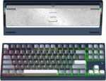 KEEBMONKEY WOBKEY Crush 80 Reboot CNC Aluminum 5-Second Quick-Release Triple-Mode Connectivity Mechanical Keyboard with Superior Acoustics (Pro Navy) - Image 2