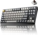 Keychron C1 Pro Wired Custom Mechanical Keyboard, TKL Layout QMK/VIA Programmable OEM Profile Double-Shot PBT Keycaps White LED Backlight with K Pro Brown Switch for Mac Windows Linux - Image 2