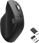 Keychron M6 Silent Wireless Gaming Mouse, 1000Hz, Bluetooth 5.3/2.4GHz/Wired, PixArt 3395 Sensor (26K DPI), 86g, On-Board Memory Profiles for Plug & Play, Programmable for Mac/Windows/Linux – Black - Image 2