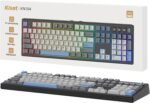Kisnt KN104 Wireless Mechanical Gaming Keyboard, 100% Full Size 104 Keys with Number Pad, Custom RGB Backlit, Creamy Sound, Hot Swappable, Bluetooth/2.4GHz/USB-C for Win/Mac/PC (Carbon Black) - Image 2