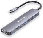 LENTION USB C Hub with 100W Charging, 4K HDMI, Dual Card Reader, USB 3.0 & 2.0 Compatible MacBook Pro, New Mac Air/Surface, Chromebook, More, Stable Driver Adapter (CB-CE18, Space Gray) - Image 2