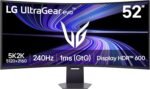 LG 52G930B-B 52-inch Ultragear evo G9 5K2K (5120x2160) Curved Gaming Computer, 240Hz, 1ms, AMD FreeSync Premium, VESA DisplayHDR 600, DP 2.1, HDMI 2.1, USB-C 90W PD, Tilt/Height/Swivel Stand, Black - Image 2