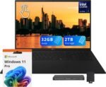 LG Gram 17" WQXGA IPS Touch Copilot+ PC, Intel Core Ultra 7 258V, 32GB LPDDR5X, 2TB Storage (1TB SSD+1TB Docking Station), Intel Arc Graphics, Backlit Keyboard, FHD Webcam, Wi-Fi 7, Win 11 Pro, Black - Image 2