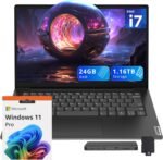 Lenovo V14 14" FHD Business Laptop, Intel i7-13620H, 24GB DDR4 RAM, 1.16TB Storage(1TB SSD+160GB Docking Station Set), Intel UHD Graphics, Wi-Fi 6, Webcam, Windows 11 Pro, Black - Image 2