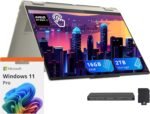 Lenovo Yoga 7 2-in-1 16" 2K Touchscreen Copilot+ PC Laptop, AMD Ryzen AI 5 340, 16GB LPDDR5X, 2TB Storage (1TB SSD+1TB Docking), Backlit Keyboard, Fingerprint, FHD IR Webcam, Win 11 Pro, Seashell - Image 2