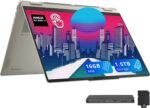 Lenovo Yoga 7 2-in-1 Copilot+ Laptop, 16" WUXGA Touchscreen, AMD Ryzen AI 5 340, 16GB LPDDR5X, 1.5TB Storage (512GB SSD+1TB Docking), Fingerprint, Backlit Keyboard, FHD Webcam, Win11, Seashell - Image 2